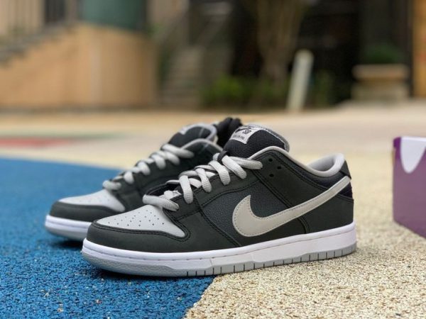 نایک اس بی دانک بدون ساق شادو مشکی طوسی Nike sb dunk low shadow black and grey