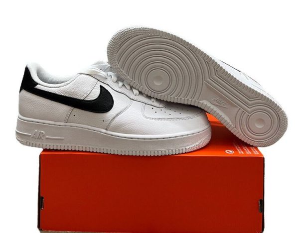 نایک ایر فورس ۱ بدون ساق جول سفید مشکی Nike air force 1 jewel white and black