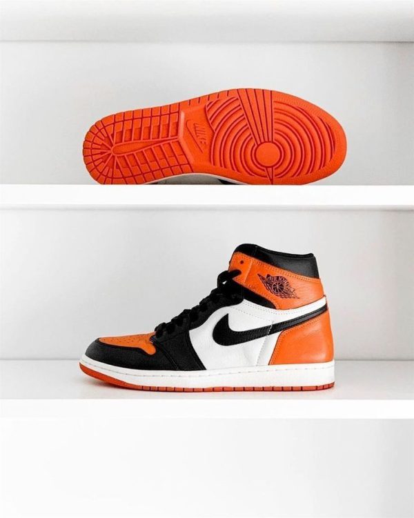 نایک ایر جردن ۱ ساقدار نارنجی Nike air Jordan 1 high orange