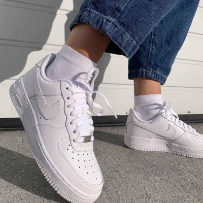 نایک ایر فورس ۱ تمام سفید Nike air force 1 white