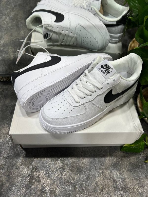 نایک ایر فورس ۱ بدون ساق جول سفید مشکی Nike air force 1 jewel white and black - Image 3