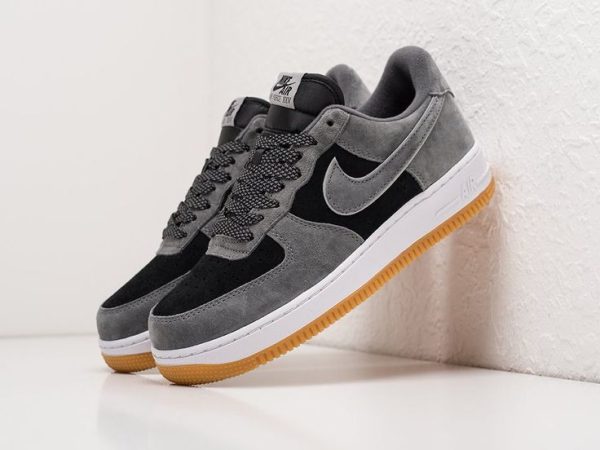 نایک ایر فورس ۱ بدون ساق ریگنینگ چمپ طوسی مشکی Nike air force 1 reigning champ grey and black