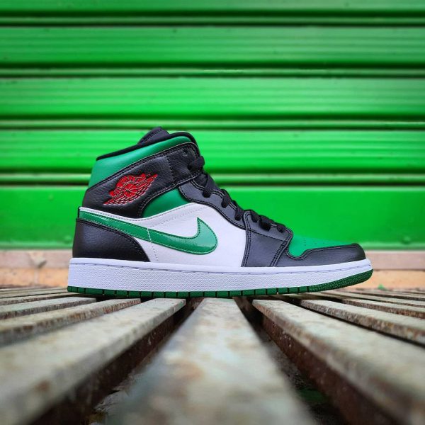 نایک ایر جردن ۱ ساقدار سبز تو Nike air jordan 1 mid green toe