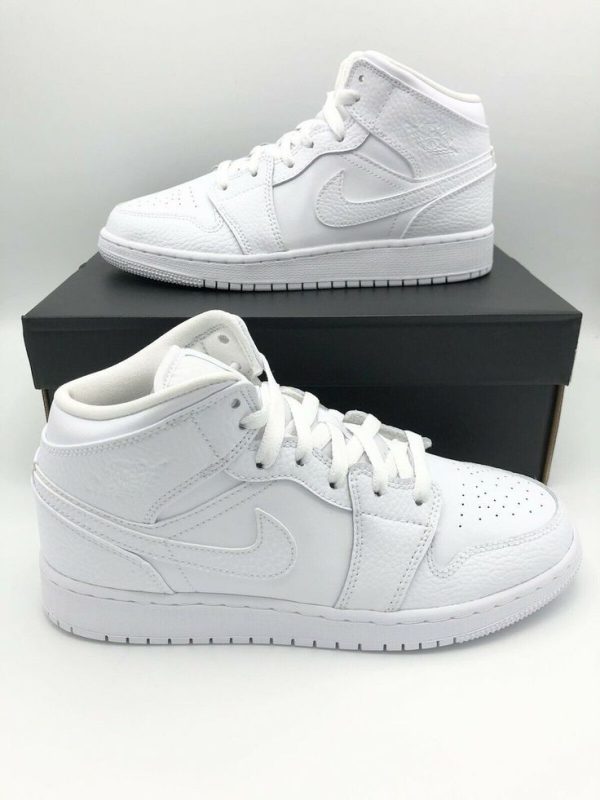 نایک ایر جردن ۱ ساقدار تمام سفید Nike air jordan 1 high white