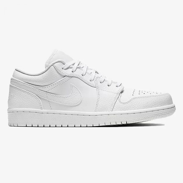 نایک ایر جردن ۱ بدون ساق تمام سفید Nike air jordan 1 low white - Image 5