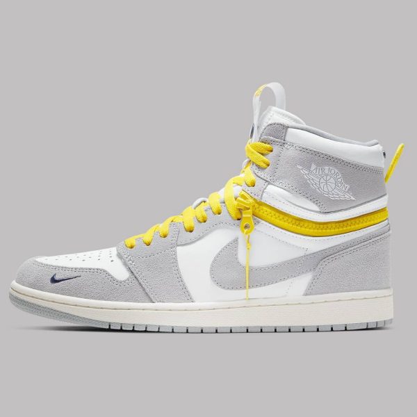 نایک ایر جردن ۱ ساقدار سوئیچ طوسی Nike air jordan 1 switch light smok grey