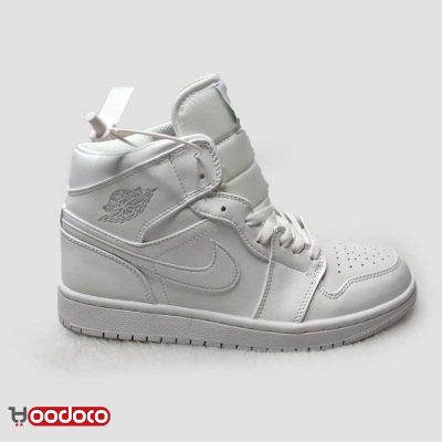 نایکی ایر جردن ۱ تمام سفید Nike air jordan 1 high white