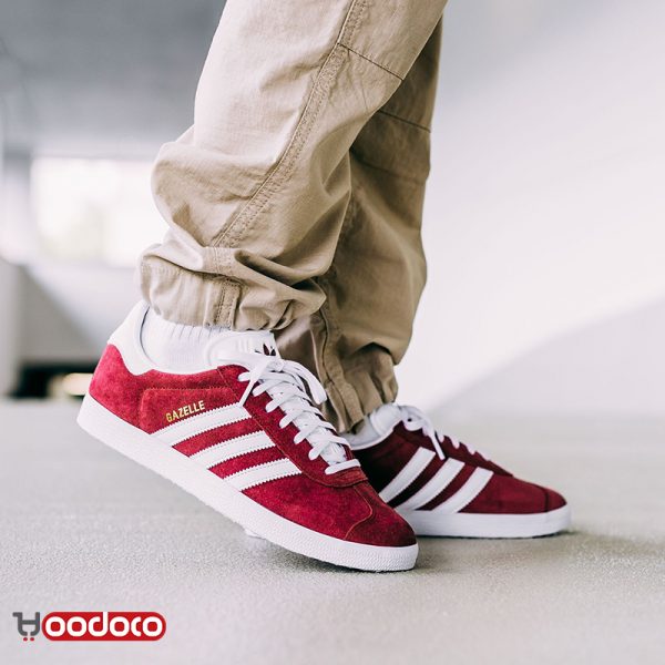 کتانی آدیداس گزل زرشکی Adidas gazelle Crimson