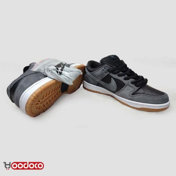 نایک اس بی دانک بدون ساق ریگنینگ چمپ مشکی طوسی Nike sb dunk low reigning champ grey and black - Image 2