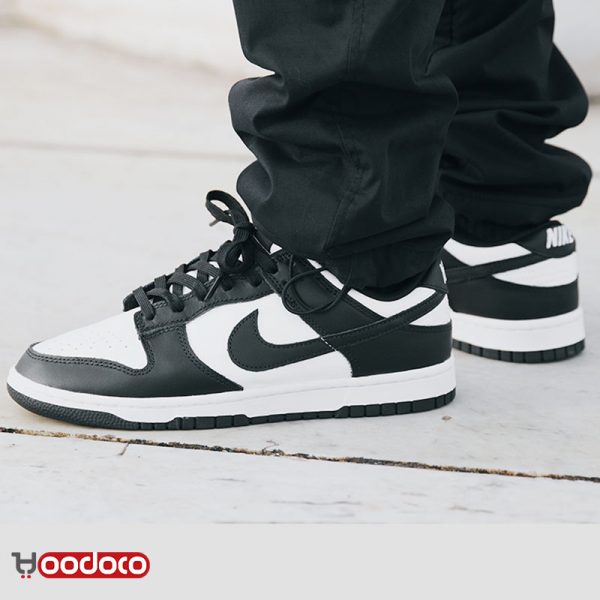 کتانی نایک اس بی دانک بدون ساق مشکی سفید Nike sb dunk low black and white