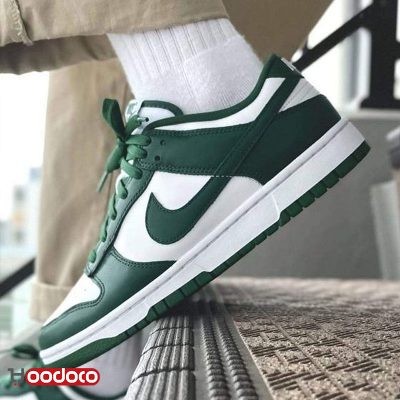 کتانی نایک اس بی دانک بدون ساق میشیگان استیت سبز سفید Nike sb dunk low Michigan state green and white