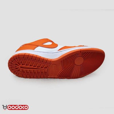 کتانی نایک اس بی دانک بدون ساق نارنجی سفید Nike sb dunk low orange and white