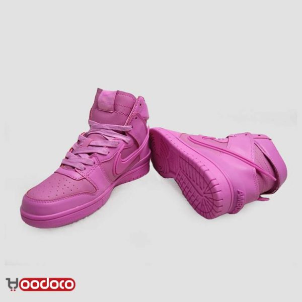 نایک اس بی دانک ساقدار آمبوش سرخابی Nike sb dunk high AMBUSH magenta - Image 4