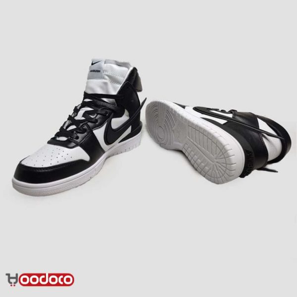 نایک اس بی دانک ساقدار آمبوش مشکی سفید Nike sb dunk high AMBUSH black and white - Image 5