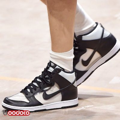 کتانی نایک اس بی دانک ساقدار مشکی سفید Nike sb dunk high black and white