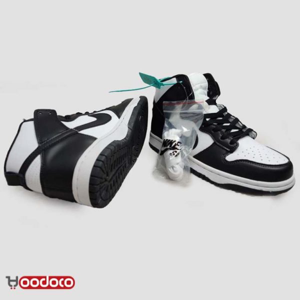 نایک اس بی دانک ساقدار مشکی سفید Nike sb dunk high black and white - Image 5