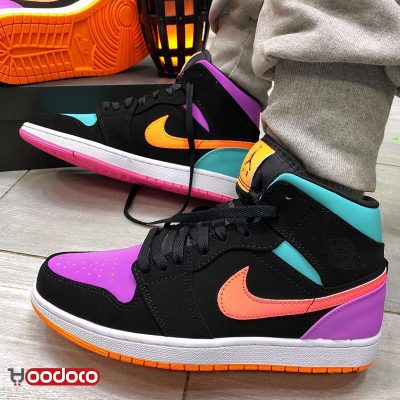 کتانی نایک ایر جردن ۱ آبنبات رنگی Nike air jordan 1 mid candy