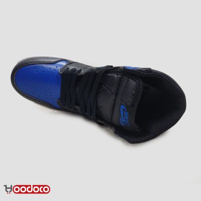 کتانی نایک ایر جردن ۱ رویال مشکی آبی Nike air jordan 1 high royal black and blue