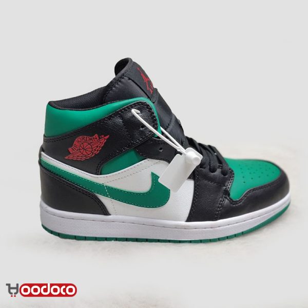 کتانی نایک ایر جردن ۱ سبز تو Nike air jordan 1 mid green toe