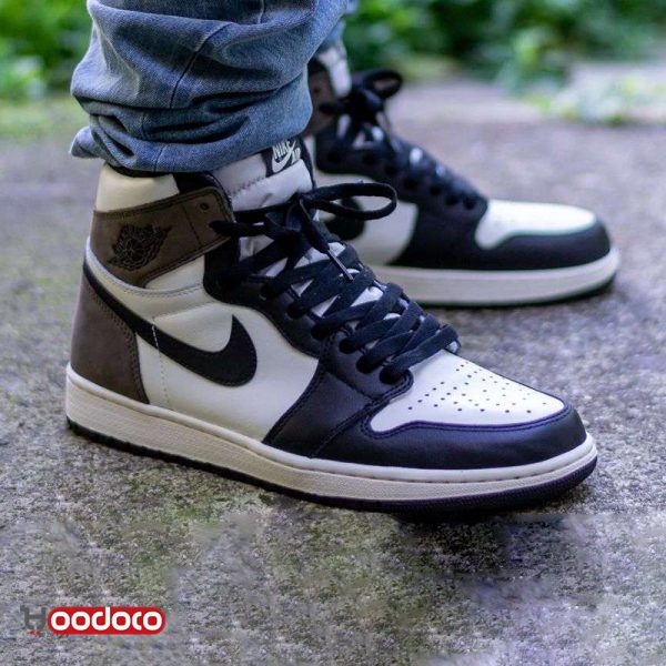 کتانی نایک ایر جردن ۱ موکا قهوه ای Nike air jordan 1 high dark mocha