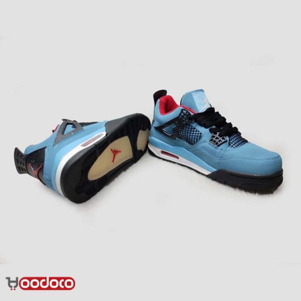 نایک ایر جردن ۴ تراویس اسکات آبی Nike air jordan 4 travis Scott blue - Image 3