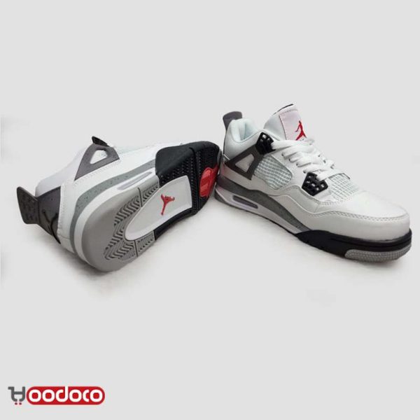 نایک ایر جردن ۴ سفید سمنت Nike air jordan 4 white and cement - Image 3