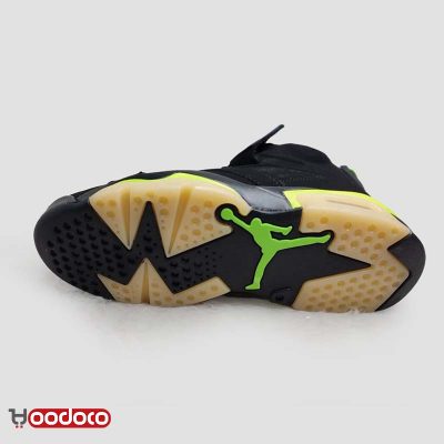 کتانی نایک ایر جردن ۶ الکتریک سبز مشکی Nike air jordan 6 electric green and black