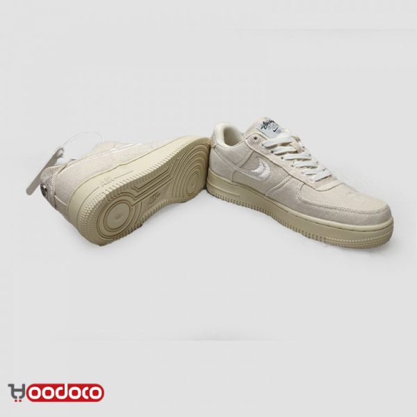 نایک ایر فورس ۱ بدون ساق استوسی کرمی Nike air force 1 stussy cream - Image 3