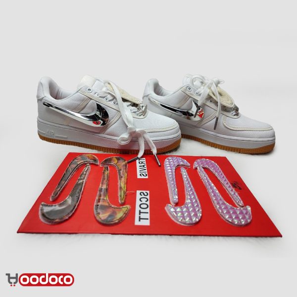 نایک ایر فورس ۱ بدون ساق تراویس اسکات سفید Nike air force 1 travis Scott cactus Jack white - Image 2