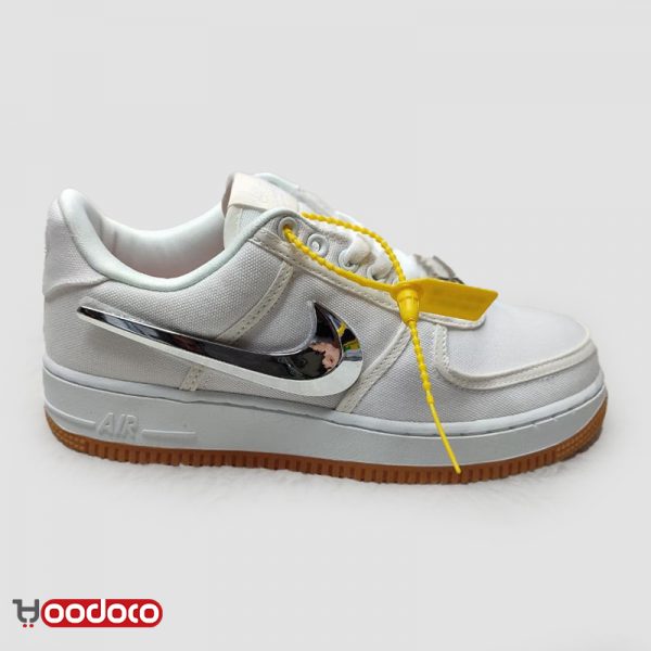 کتانی نایک ایر فورس ۱ تراویس اسکات سفید Nike air force 1 travis Scott cactus Jack white