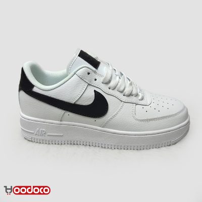 کتانی نایک ایر فورس ۱ جول سفید مشکی Nike air force 1 jewel white and black