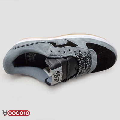 کتانی نایک ایر فورس ۱ ریگنینگ چمپ طوسی مشکی Nike air force 1 reigning champ grey and black