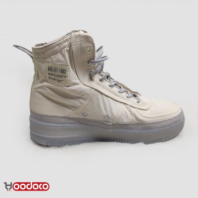 کتانی نایک ایر فورس ۱ ساقدار شل کرمی Nike air force 1 high shell cream