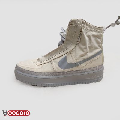 کتانی نایک ایر فورس ۱ ساقدار شل کرمی Nike air force 1 high shell cream