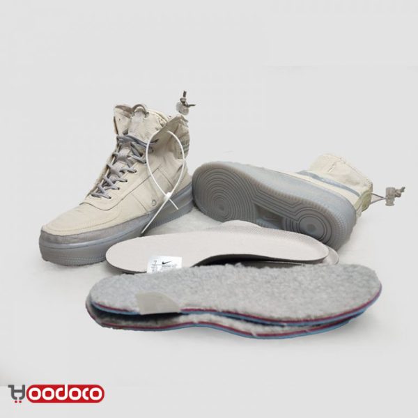 نایک ایر فورس ۱ ساقدار شل کرمی Nike air force 1 high shell cream - Image 3