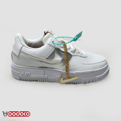 کتانی نایک ایر فورس ۱ پیکسل سفید Nike air force 1 pixel white