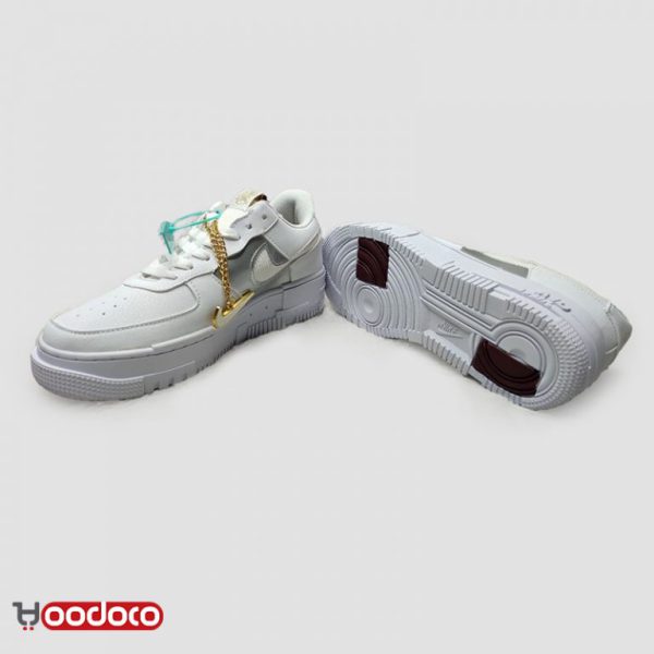 نایک ایر فورس ۱ بدون ساق پیکسل سفید Nike air force 1 pixel white - Image 3