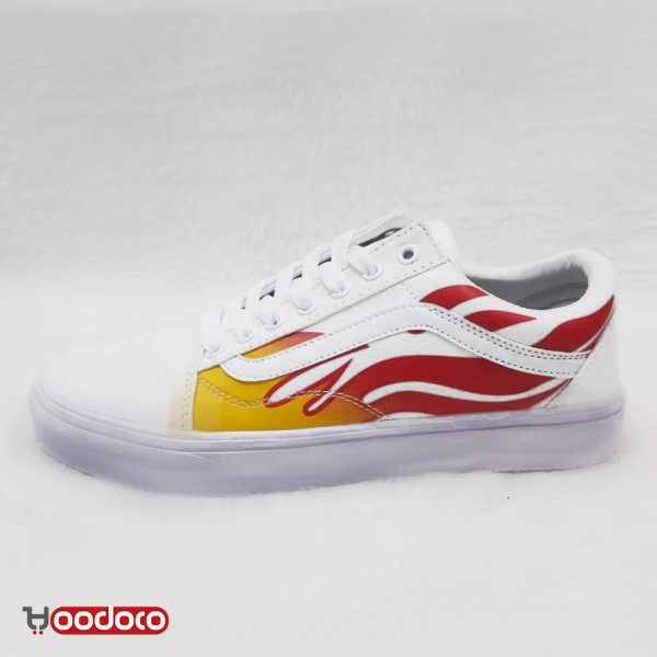 ونس اولد اسکول‌ آتشی سفید Vans oldskool fair white