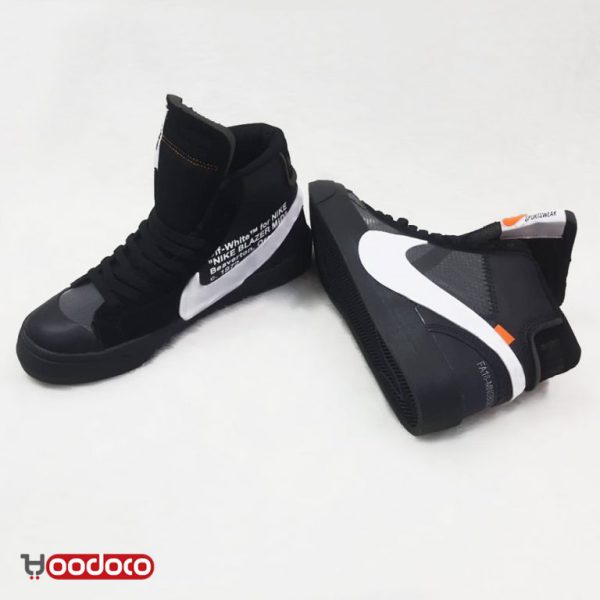 نایک بلیزر ساقدار آف وایت مشکی  Nike blazer black - Image 2