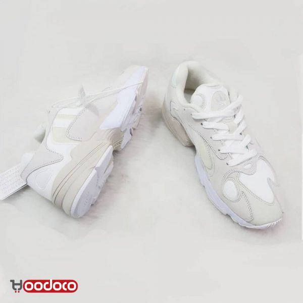 کفش آدیداس یانگ-1 سفید کرمی Adidas yang-1 white and cream