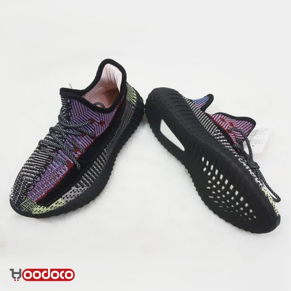 آدیداس یزی بوست ۳۵۰ تمام شب نما مشکی زرشکی Adidas yeezy boost 350 black black light - Image 2