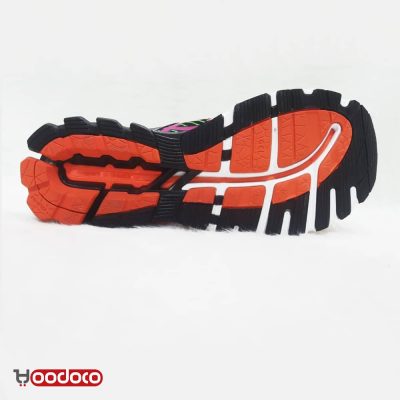 کفش اسیکس ژله ای مشکی نارنجی Asics gel black and orange