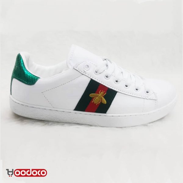 کفش گوچی زنبوری سفید Gucci bee white