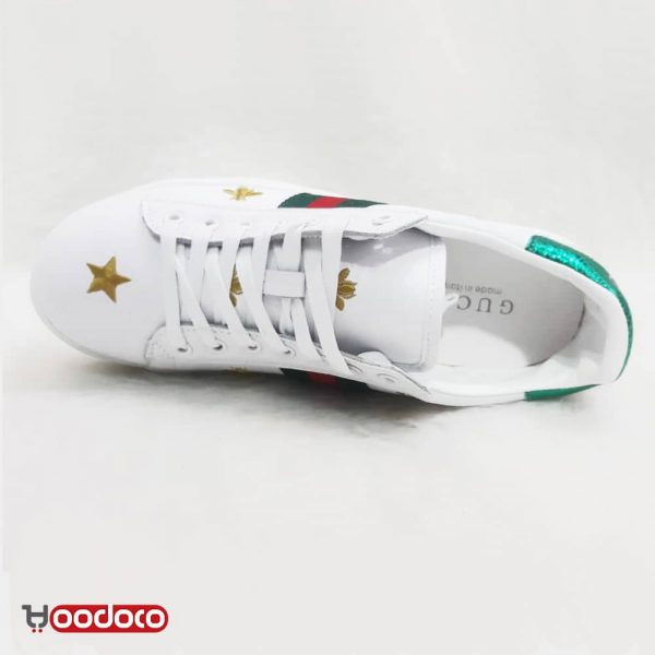 کفش گوچی ستاره ای سفید Gucci star white