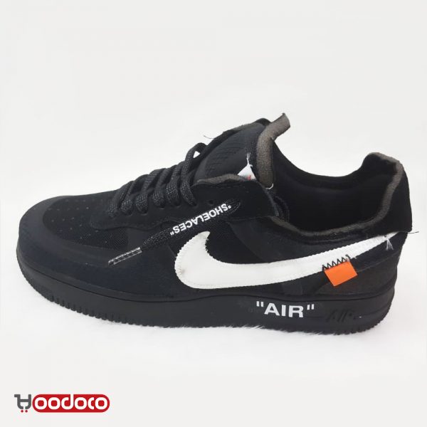 نایک ایر فورس آف وایت مشکی Nike air force off white black