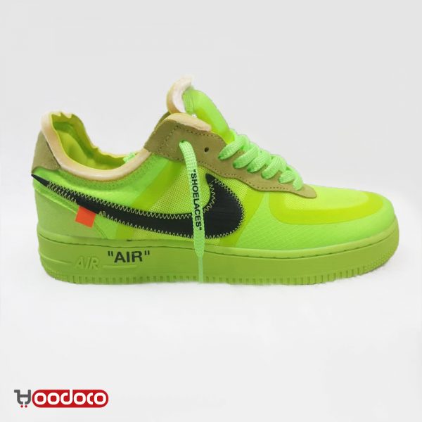 نایک ایر فورس آف وایت سبز Nike air force off white green