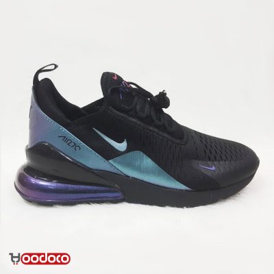 نایک ایر مکس 270 مشکی آبی Nike air max 270 black and blue