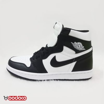 کتونی نایک جردن 1 مشکی سفید Nike jordan 1 black and white