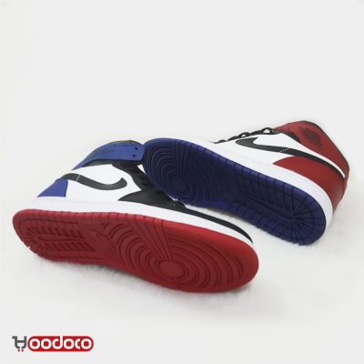 نایک جردن 1 آبی قرمز Nike iordan 1 blue red