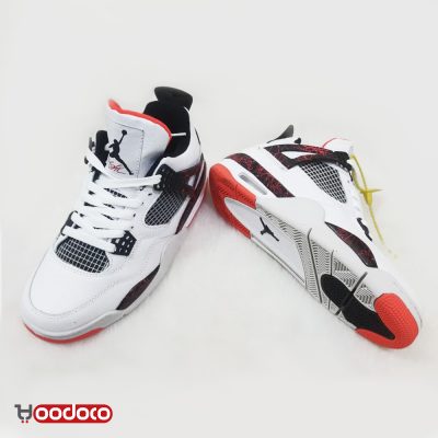 کتونی نایک جردن 4 سفید Nike jordan 4 white